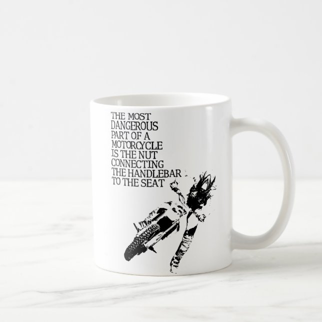 Dirt Bike Nut Motocross Funny Mug Humour (Right)