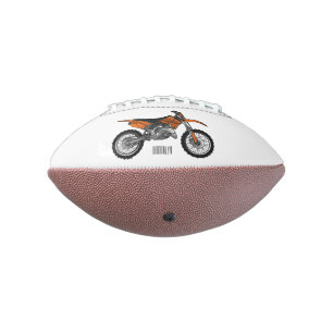 Dirt bike off-road motorcycle / motocross cartoon american football