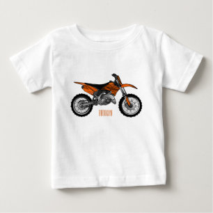 Dirt bike off-road motorcycle / motocross cartoon baby T-Shirt