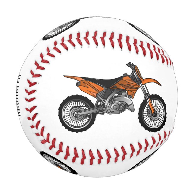 Dirt bike off-road motorcycle / motocross cartoon baseball (Front Left)