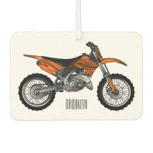 Dirt bike off-road motorcycle / motocross cartoon car air freshener