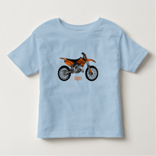 Dirt bike off-road motorcycle / motocross cartoon toddler T-Shirt