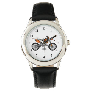 Dirt bike off-road motorcycle / motocross cartoon watch