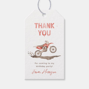 Dirt Bike Party Favour Tags Racing Favour Tags