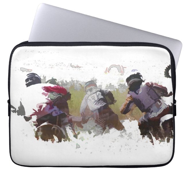 Dirt-bike Racers Laptop Sleeve (Front)
