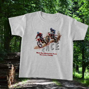 Dirt Bike Racing Motocross Boys custom T-Shirt