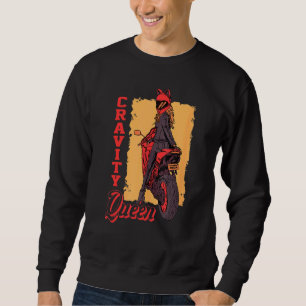 Dirt Bike Rider Gravity Check Motocross Gravity Qu Sweatshirt