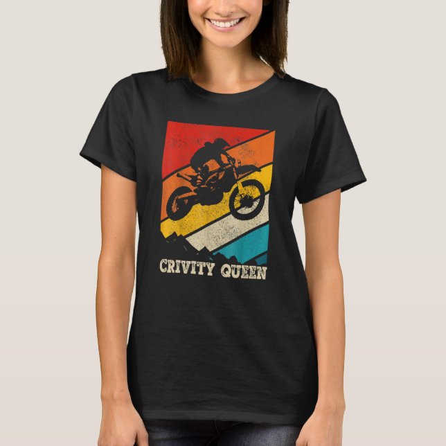 Dirt Bike Rider Gravity Check Motocross Gravity Qu T-Shirt (Front)