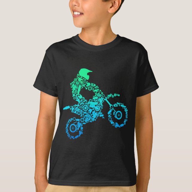 Dirt Bike Rider Motocross Enduro Dirt Biking Gift T-Shirt (Front)