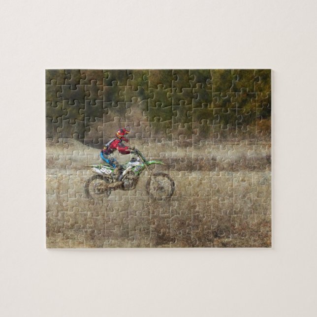 Dirt Bike Riding Jigsaw Puzzle (Horizontal)