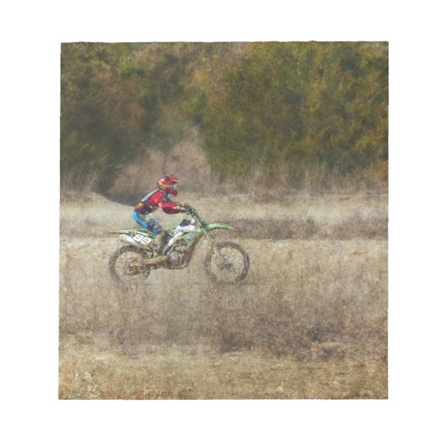Dirt Bike Riding Notepad (Front)