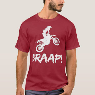 Dirt Bike Silhouette Braap 2 Stroke Supercross T-Shirt