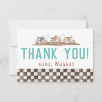 Dirt Bike Thank you Card