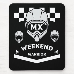 Dirt Bike Weekend Warrior Motocross Rider Mouse Mat