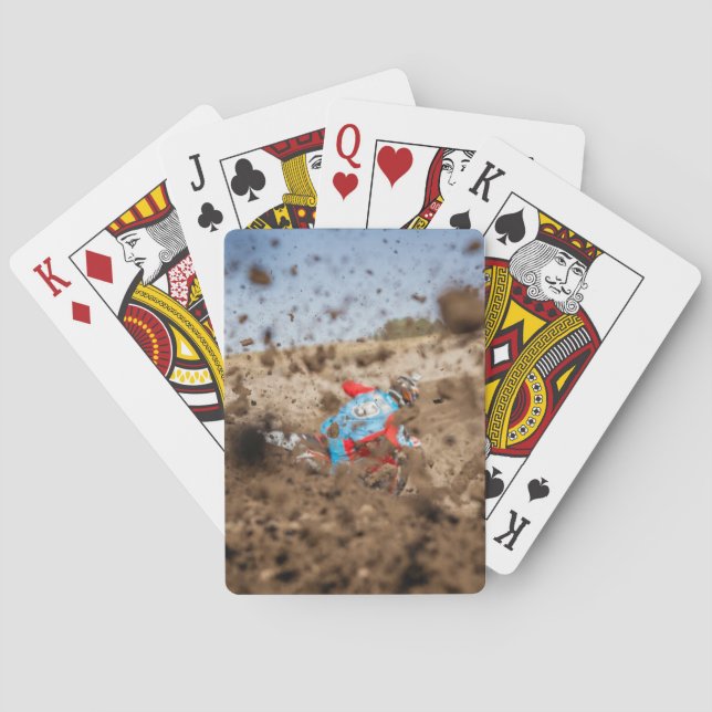 Dirt biker  dirt playing cards (Back)