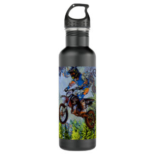 Dirt-Biking Fools- Motocross Racer 710 Ml Water Bottle