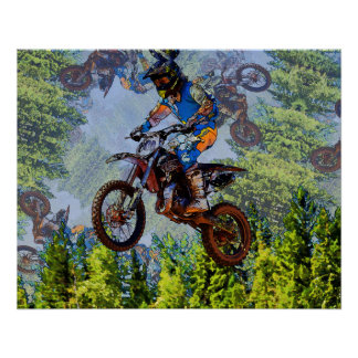 Dirt-Biking Fools- Motocross Racers  Poster