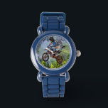 Dirt-Biking Fools- Motocross Racers  Watch<br><div class="desc">Designed for those who have a passion for the coolest sport of Motocross racing. Motocross racing is what these young dirt bike racers live for. Great for Kids and Sports people of all ages. Artwork created by Val Brackenridge ©.</div>