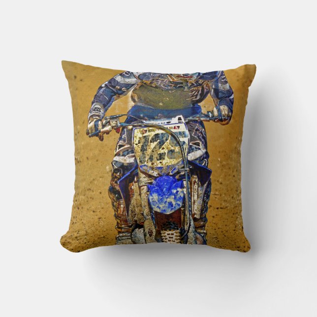 Dirt-Biking Moto-X Champ Designer #Gift Cushion (Front)