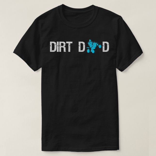 Dirt Dad Quad Bike Rider Father Dad Father's Day   T-Shirt (Design Front)