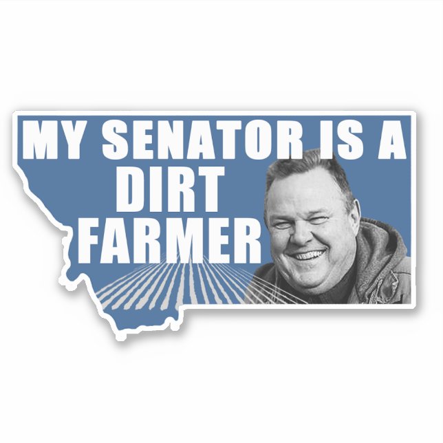 Dirt Farmer 6" Custom-Cut Vinyl Sticker (Front)