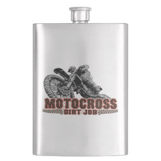 Dirt Motocross Hip Flask