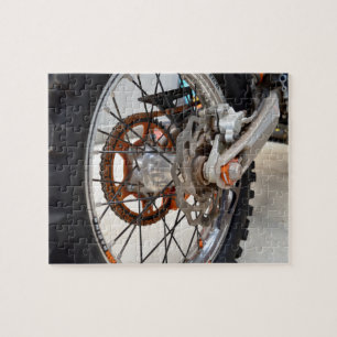 Dirt Motorbike Back Wheel, Jigsaw Puzzle