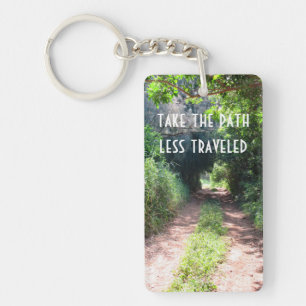 Dirt Path Through The Trees Key Ring