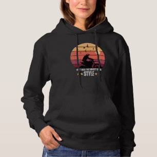 Dirt Racing Biker Ride Into The Sunset With Style Hoodie