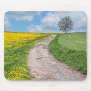 Dirt Road and Tree Mouse Mat