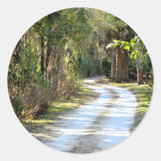 Dirt Road in Micanopy, Florida Classic Round Sticker