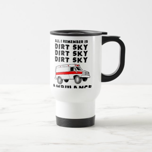 Dirt Sky Ambulance Motocross Bike Funny Mug (Right)