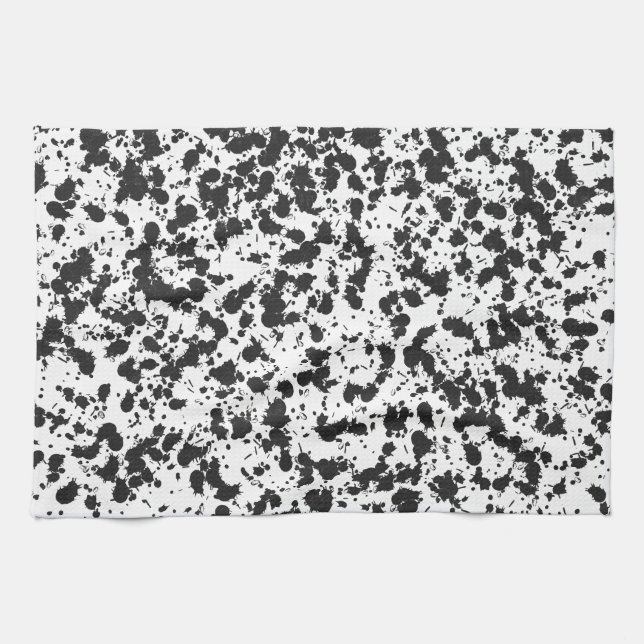 Dirt splash texture background or Abstract spatter Tea Towel (Horizontal)