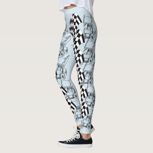Dirt sprint car leggings #4 (Left)