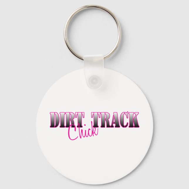 Dirt Track Chick Key Ring (Front)
