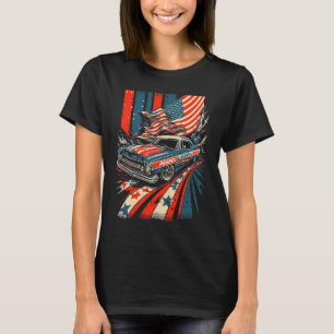 Dirt Track Racing Automobile Race American Indepen T-Shirt