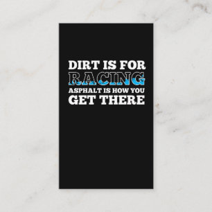 Dirt Track Racing Car Driving Motorsport Racer Business Card