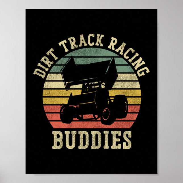 Dirt Track Racing Dirt Track Racing Buddies Sprint Poster (Front)