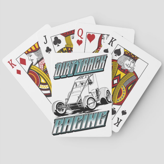 Dirt Track Racing-Sprint Car Playing Cards (Back)