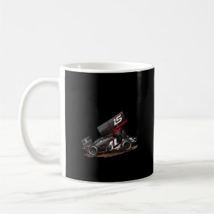 Dirt-Track Sprint-Cars Racing Anatomy Coffee Mug