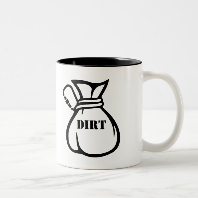 Dirtbag Climber Two-Tone Coffee Mug (Right)