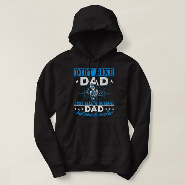 Dirtbike Motocross Dirt Bike Dad MX11 Hoodie (Design Front)