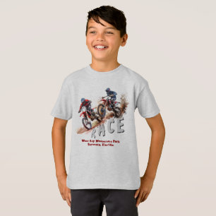 Dirtbike Racing Motocross Boys custom T-Shirt
