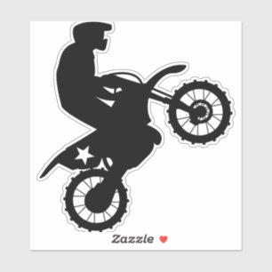 DIRTBIKER MOTORCYCLE STICKER DECAL