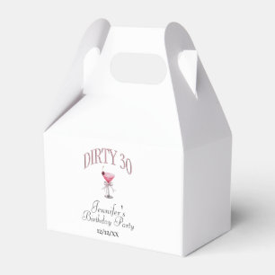 Dirty 30 Coquette Birthday Party  Favour Box