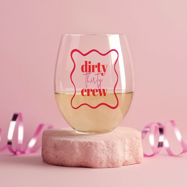 Dirty 30 Wine Glass (Creator Uploaded)