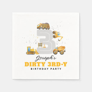 Dirty 3rdy Birthday Party Napkin