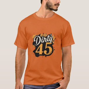 Dirty 45 Grunge Splatter Mens T-Shirt