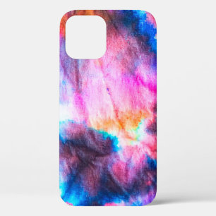 Dirty art. Bright red, lilac, pink, yellow colours iPhone 12 Case