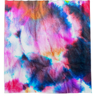 Dirty art. Bright red, lilac, pink, yellow colours Shower Curtain
